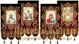 Хоругви вышитые на бархате - фото